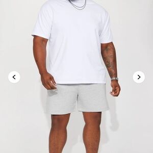 Fashion Nova Light Gray Athletic Shorts